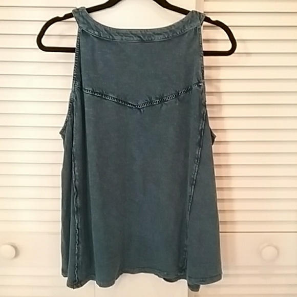 Denim Blue Halter Tank NWOT - Picture 3 of 3